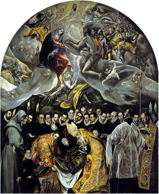 L'Enterrement du Comte d"Orgaz, par El Greco